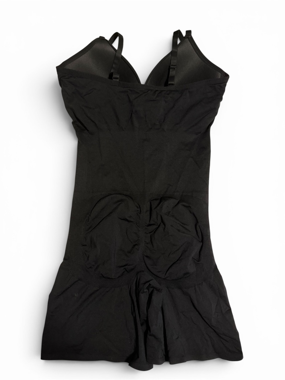 Primark Women’s Black Seamless Shapewear Bodysuit Shorts Built-In Cups | Size XL - Picture 4 of 4